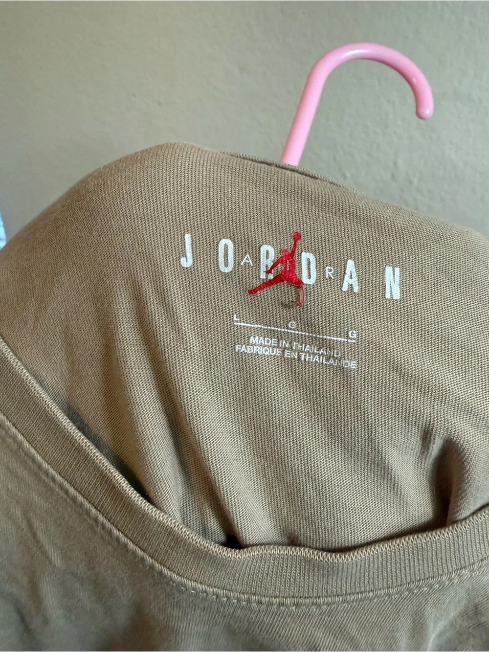 Jordan Short Sleeve Logo Tee in Brown